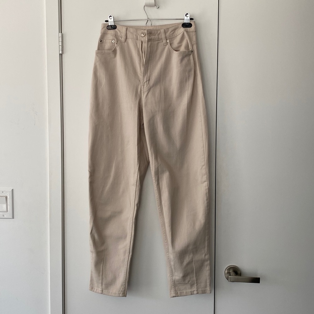 Wide Leg Tan Pants